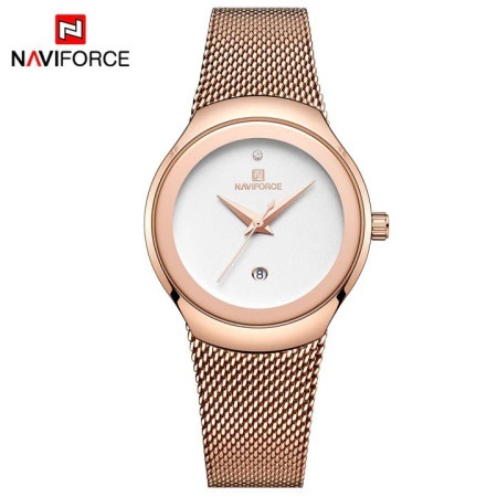 Naviforce nf5004 ženski ručni sat kvarcni mehanizam rose gold ( nf5004 rose gold )