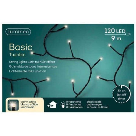 Novogodišnje LED sijalice basic twinkle string900cm-120L0.50kgs ( 49.4164 )