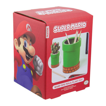 Paladone Super Mario Pipe Plant &amp; Pen Pot ( 049784 ) - Img 1