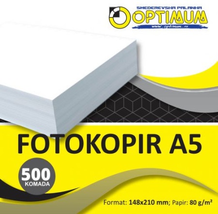 Papir fotokopir a5 1/500 80gr ( 47474 )