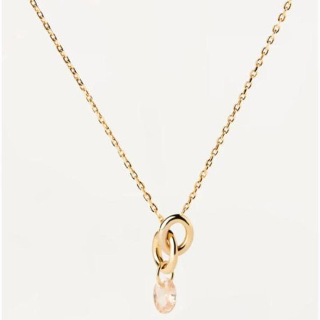 PD Paola ženska peach lily zlatna ogrlica sa pozlatom 18k ( co01-844-u )