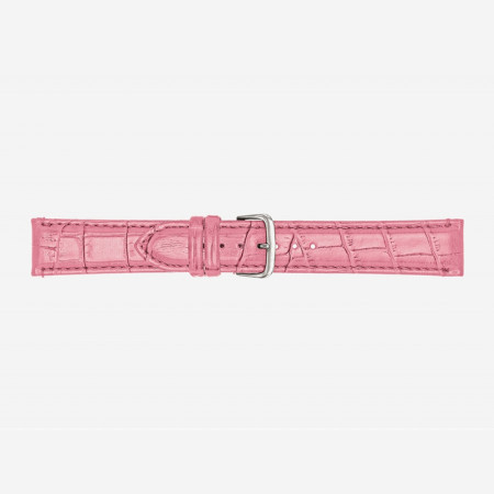 Pink rozi poletto faux-leather alligator grained kožni kaiš za sat ( 549/16.20 )