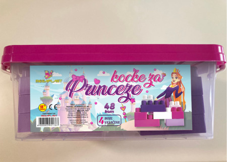 Plastične kocke za princeze u plastičnoj kutiji 1/48 ( 15IG01 ) - Img 1