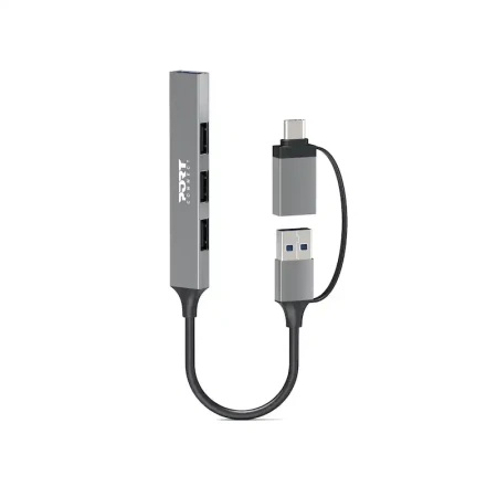 Port Designs USB-C / USB-A to 4 USB-A ports 480 Mbps SLIM HUB
