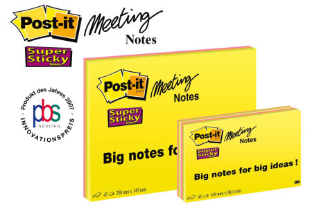 Post-it super sticky 203 x 152 mm, 4 boje x 45L 6845-SS EU 3M ( 06PSP02 ) - Img 1