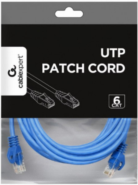 PP6U-3M/B Gembird Mrezni kabl, CAT6 UTP Patch cord 3m blue - Img 1