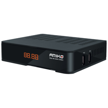 Prijemnik combo, DVB-S2X+T2/C, 4K UHD, USB PVR, Ethernet