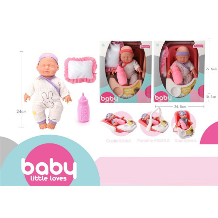 Pupa, lutka set, beba u nosiljci, 25cm, 065, Baby little loves ( 858236 ) - Img 1