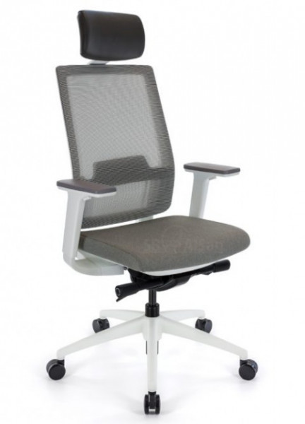 Radna stolica SB-VIX-A1 sa visokim naslonom - Sivi štof