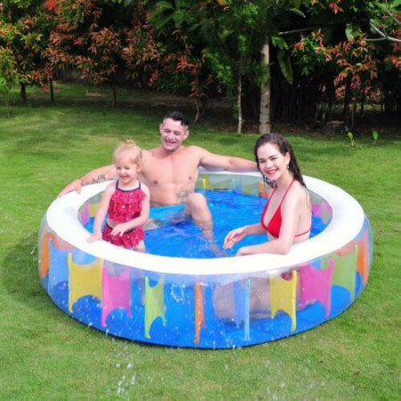 Rainbow bazen na naduvavanje za decu 190x50cm - Img 1