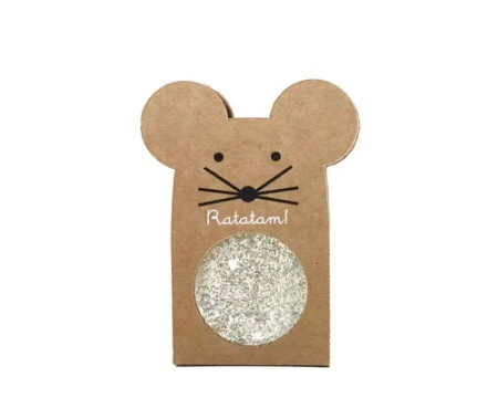 Ratatam glitter loptica skočica - srebrni miš ( BRS-043 )