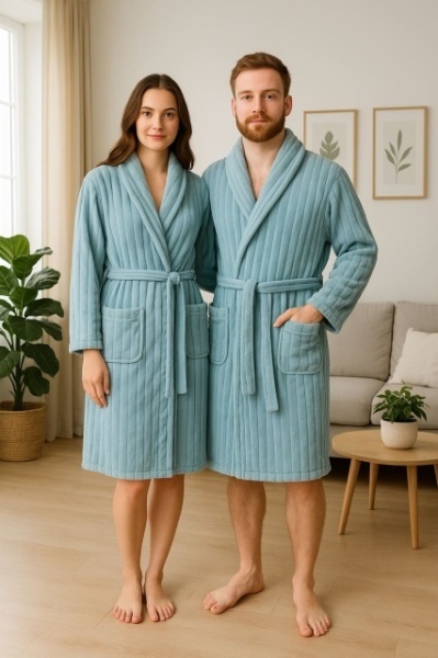 Ready Bade mantil - Rezedo/mint rebrasti (S, M, L, XL, XXL)