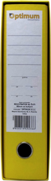 Registrator a4 normal žuti 10/1 ( 22852 )