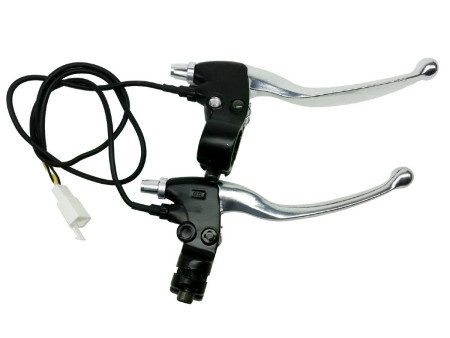 Ručice kočnica za elektro bicikle (sa kablovima) model glx-a ( 331039 ) - Img 1