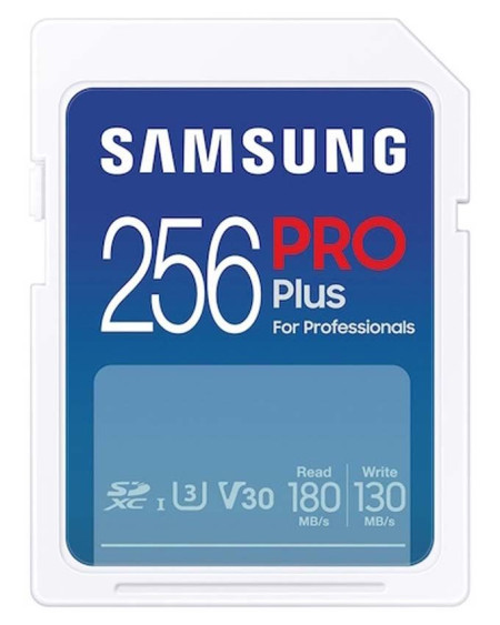 Samsung SD card 256GB, PRO Plus, SDXC, UHS-I U3 V30 Class 10 ( MB-SD256S/EU ) - Img 1