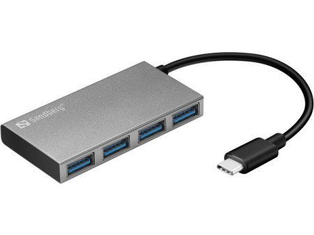 Sandberg USB HUB 4 port pocket USB C - USB 3.0 136-20