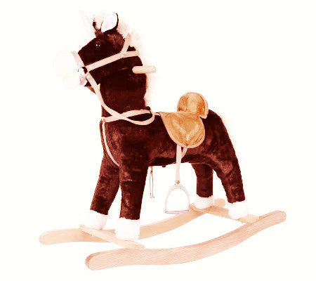 Selay plišani konj na ljuljanje braon muz.3506 ( 350630 )