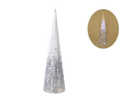 Shiny cone, jelka, svetlucava, srebrna, 80cm ( 760011 )