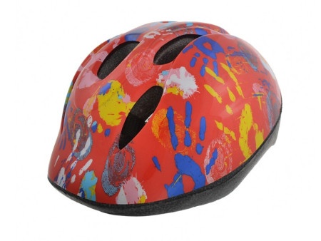 Sks kaciga - bellelli hand print orange 53-56cm s ( 183018 )