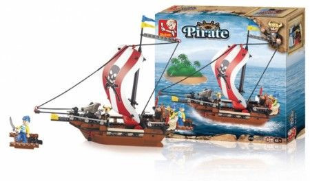 Sluban kocke, piratski ratnički brod, 226 kom ( A016012 ) - Img 1
