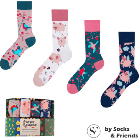 Socks & Friends set čarapa 4/1 piggy and twitty ( 3432 )