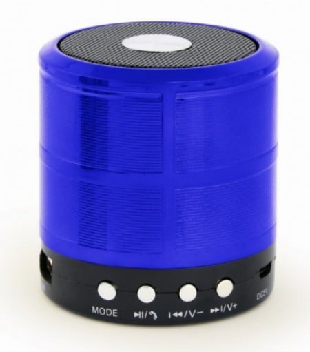 SPK-BT-08-B Gembird Portable Bluetooth speaker +handsfree 3W, FM, microSD, AUX, blue