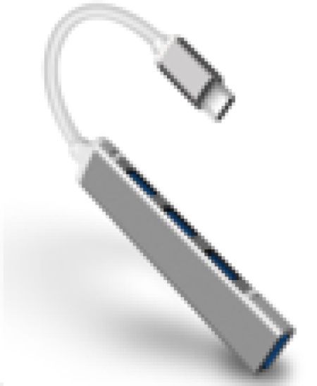Stars Solutions USB HUB Stars Solutions 4 porta USB-C na USB 3.1 sivi ...