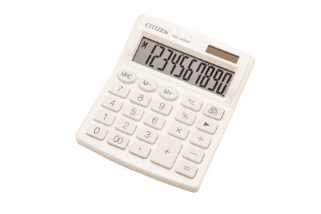 Stoni kalkulator SDC-810 color , 10 cifara Citizen bela ( 05DGC811A )