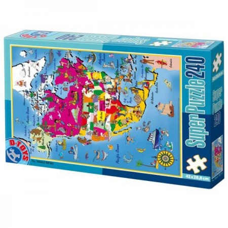 Super Puzzle 240PCS MAPS 03 ( 07/50663-03 )