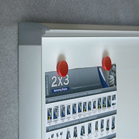 Tabla oglasna 2x3 GS42 2xA4 bela magnetna sa vratima i ključem 51X37 ( F662 ) - Img 1