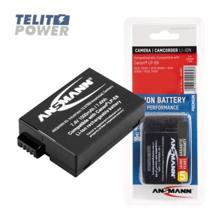 Telit Power Baterija Li-Ion 7.4V 1000mAh za CANON kamere LP-E8 ANSMANN ( 4396 )