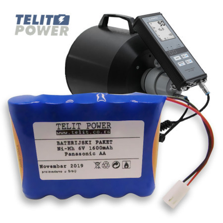 TelitPower baterija NiMH 6V 1600mAh za Atom TEX AT1117M monitor radijacije ( P-1275 )