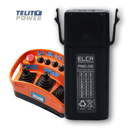 TelitPower reparacija baterije NiCd 7.2V 700mAh za Genio-Sfera daljinski upravljač ( P-0357 )