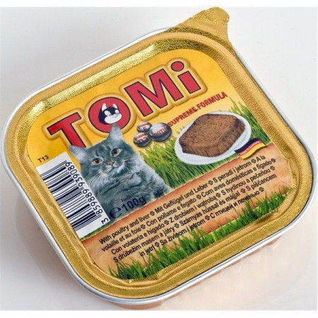 Tomi hrana za mačke pasteta 100g živina/jetra ( TM43025 )