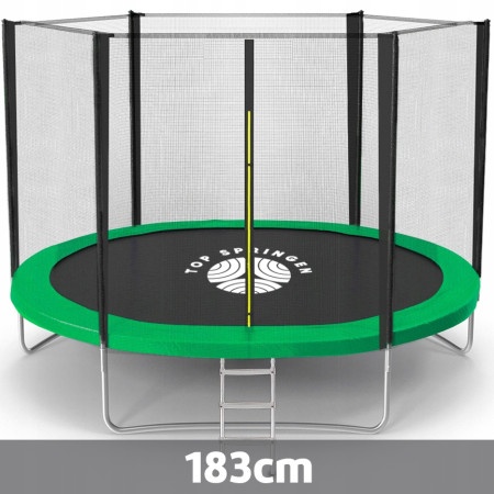 Top Springen Trambolina 183cm sa Merdevinama zelena ( SPR183OSG )