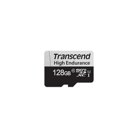 Transcend 128GB microSD w/ adapter U1, high endurance microSDXC 350V, read/write 95/45 MB/s memorijska kartica ( TS128GUSD350V )