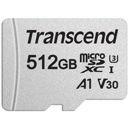 Transcend 512GB microSD w/ adapter, UHS-I U3 V30 A1 ( TS512GUSD300S-A )