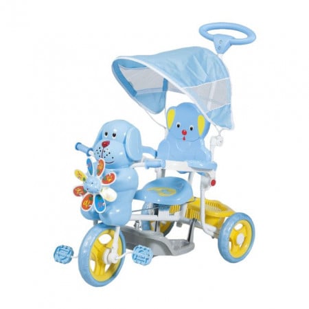 Tricikl za decu model sa kucom - plavi - do 25 kg - Img 1