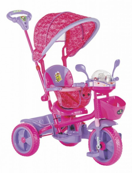 Tricikl za decu Play pink - zvučni i svetlostni efekti ( 016  ) - Img 1