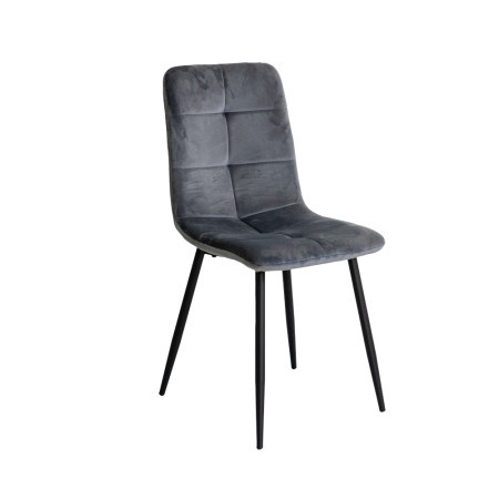 Trpezarijska stolica 1225 Siva /Crne metalne noge ( 775-515 ) - Img 1