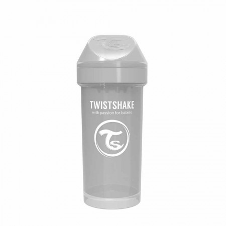 Twistshake decija boca 360 ml 12 m pastel grey ( TS78284 )