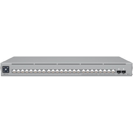 Ubiquiti 24-port, Layer 3 Etherlighting switch with 2.5 GbE, 8x 2.5 GbE RJ45 ports, 16x GbE RJ45 ports, 2x 10G SFP+ ports ( USW-PRO-MAX-24-