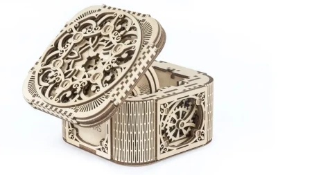 Ugears 3d eko drvene slagalica puzzle - KUTIJA ZA NAKIT ( 1001)