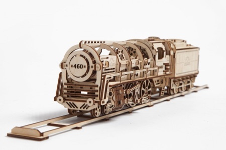 Ugears 3d mehanička eko puzla – PARNA LOKOMOTIVA SA TENDEROM ( 7276)