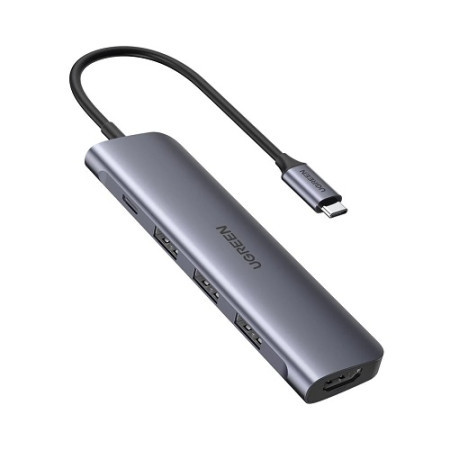 Ugreen CM417 USB-C na 4xUSB 3.0+HDMI adapter ( 20197 ) - Img 1