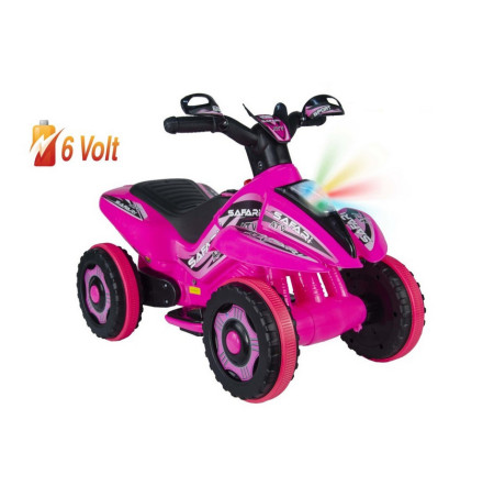 Uj toys motor 2u1 Safari 6V pink ( 309031 ) - Img 1