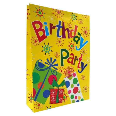 Ukrasna kesa jumbo party yellow 33x45x10 cm dexy ( DUK15549 )  - Img 1