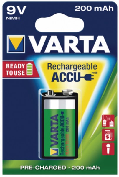 VARTA-56722/1 * 9V PUNJIVA NiMH baterija 200mAh R22