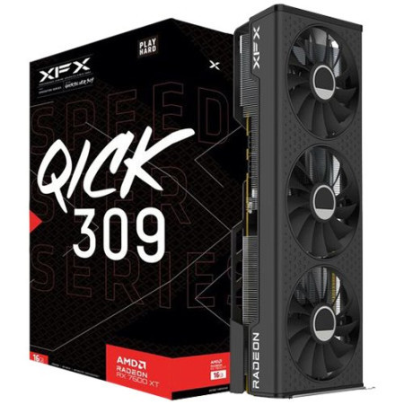 XFX speedster QICK309 Radeon RX 7600XT Qick gaming 16GB GDDR6 grafička kartica ( RX-76TQICKBP ) - Img 1
