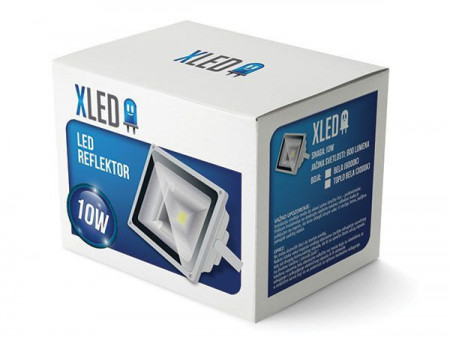 Xled G7002002 Led reflektor 10W, Beli, IP 65, AC85-265V - Img 1